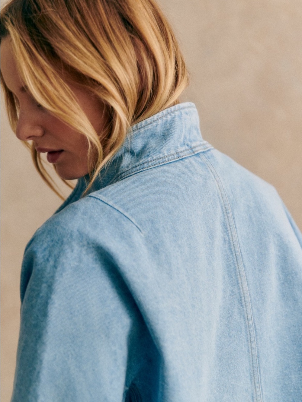 NWT Sézane Denim Jacket - Picture 3 of 9